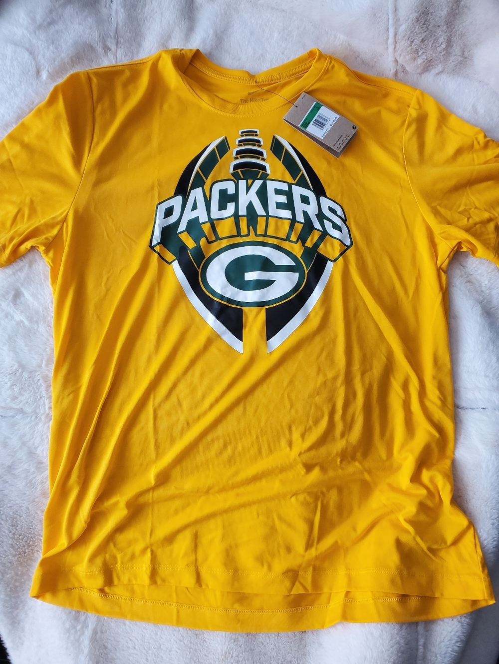 NWT Nike Green Bay Packers Men's Football Tee with Retail Tag XL